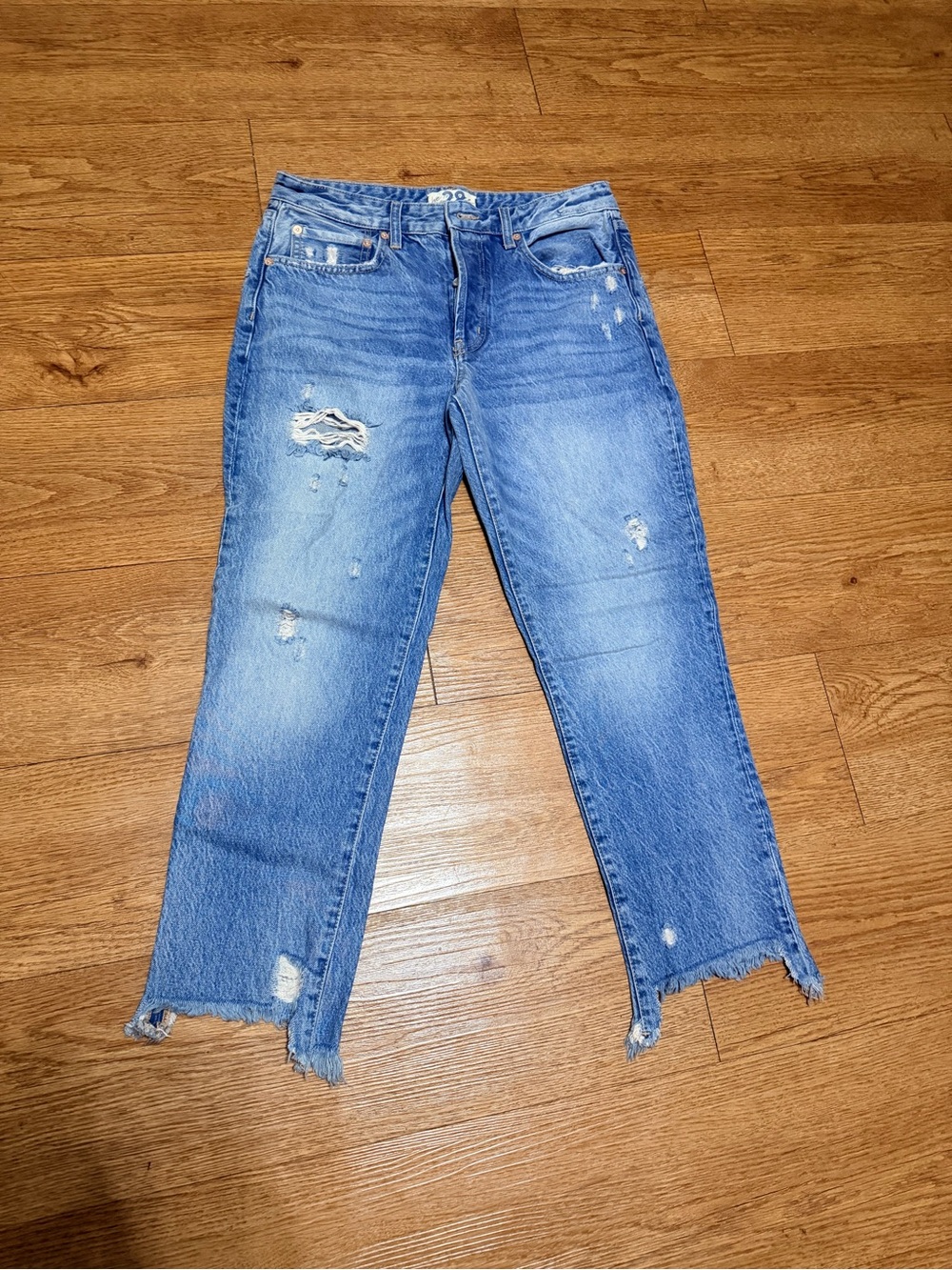 Women’s Free People Distressed Blue Jeans